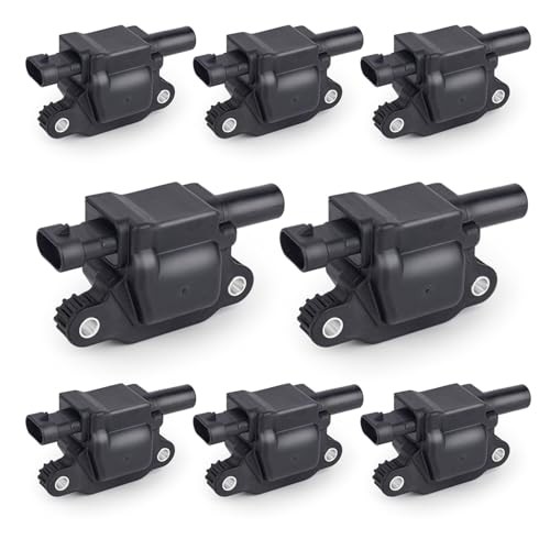 Set of 8 Square Ignition Coil Pack Compatible with Chevy GMC Cadillac Camaro