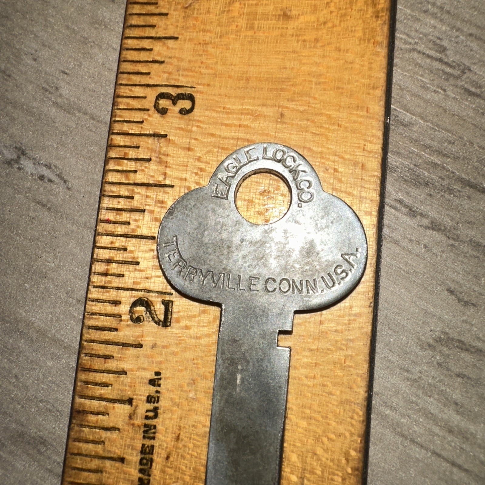 Antique Eagle Lock Co. Flat Skeleton Key #A16YH60