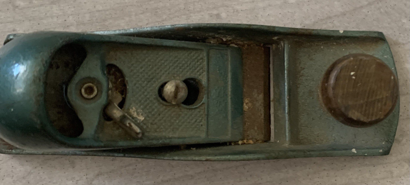 Vintage small metal WOOD PLANE estate Find Made In USA