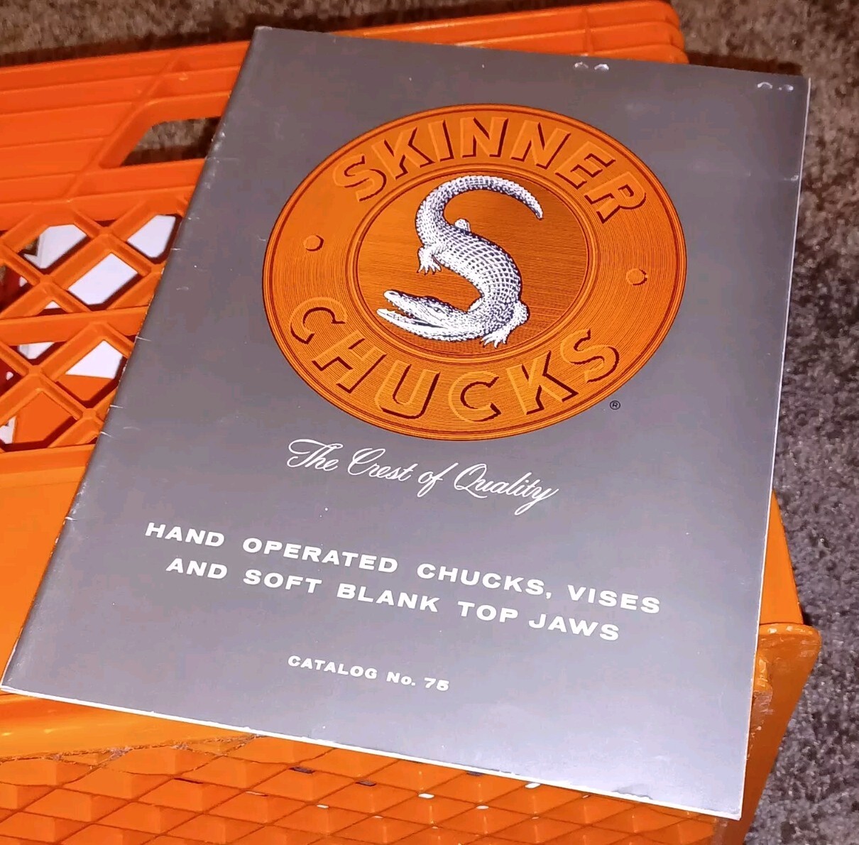 1964 SKINNER CHUCKS VISES COMPANY CATALOG #75 Hand Operated Soft Blank Top Jaws