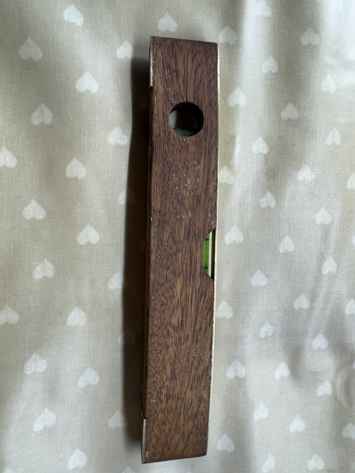 Vintage Spirit Level Brass and Wood Dual Window J Rabone & Sons #1626 Birmingham