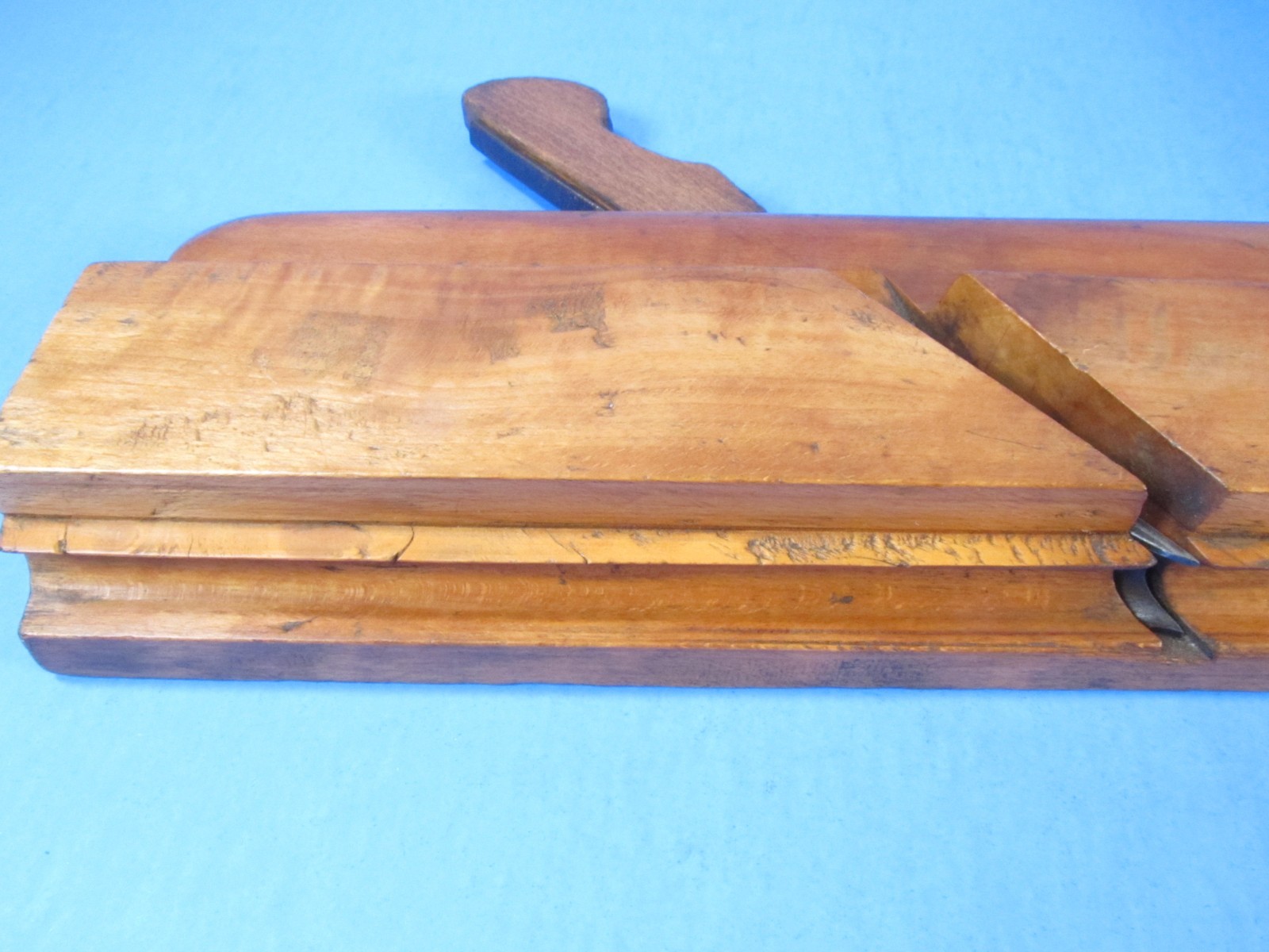 Barry & Way New York City boxed 1/2 side bead wood molding plane apple wood body
