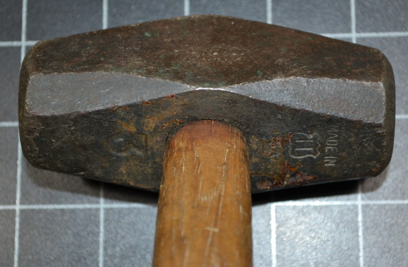 HUBBARD – 3# – HAND DRILLING HAMMER – ALL ORIGINAL