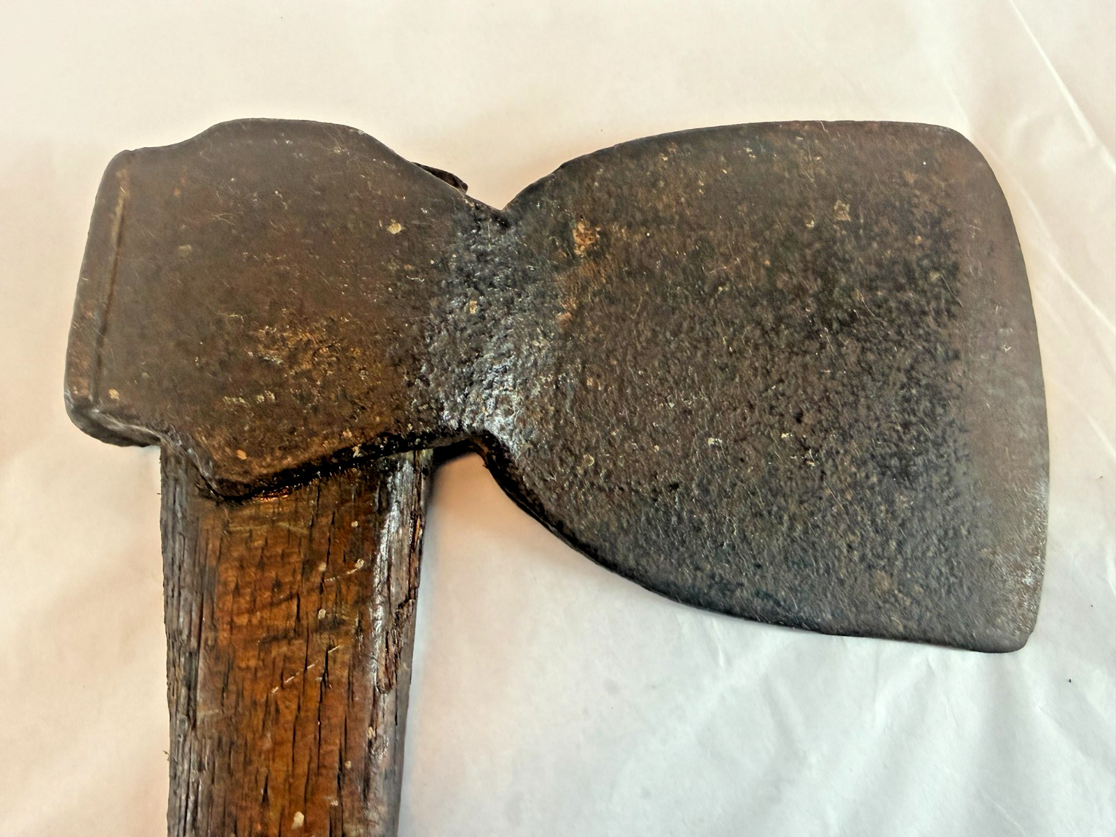 Antique Lewis Co Sheffield Kent Pattern Axe No2 Forged Steel Hatchet Heavy Tool