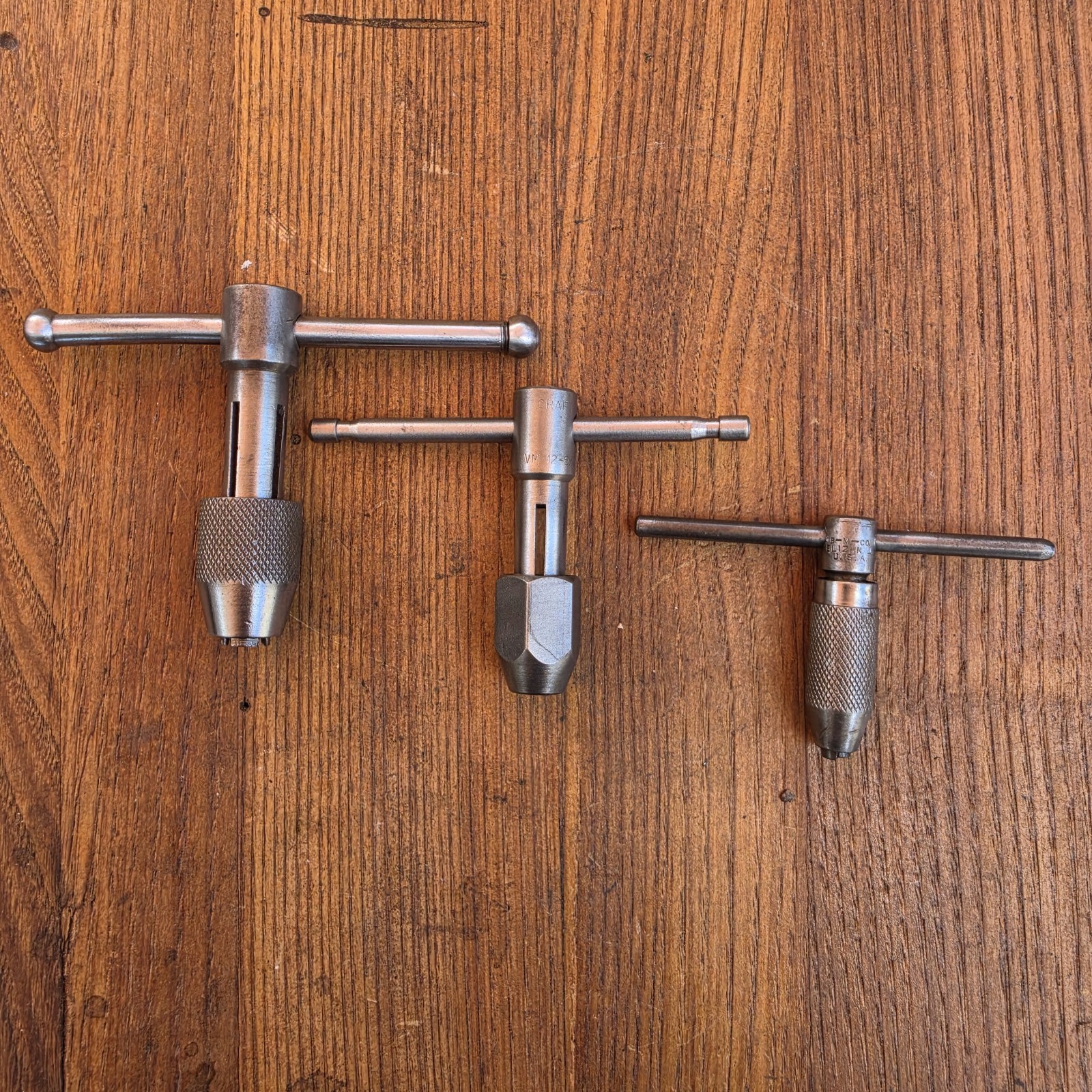 Vintage Tap And Die Handle Lot Craftsman And Others Great Condition