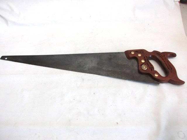 VINTAGE DISSTON HAND SAW D-23, 8 TPI point Crosscut Handsaw 26” Blade