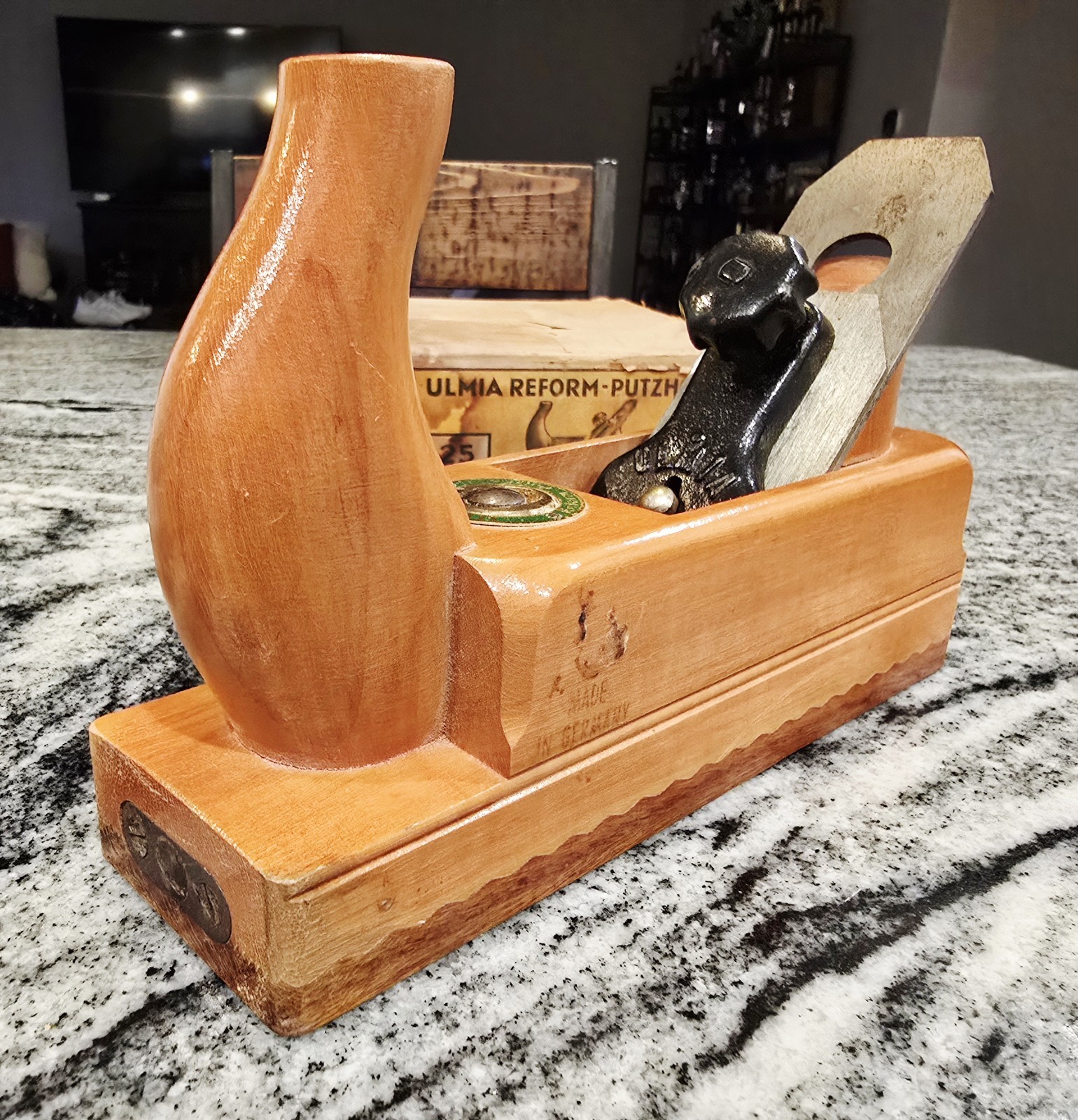 Ulmia Ott Reform Putzhobel No. 25 48mm German Horned Smoothing Plane – W/Box