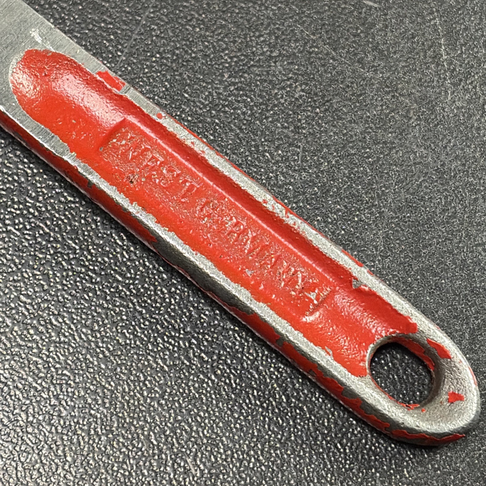 Vintage Forged Steel Germany #8 Pipe Wrench ~ Adjustable Jaw Monkey Wrench Tool