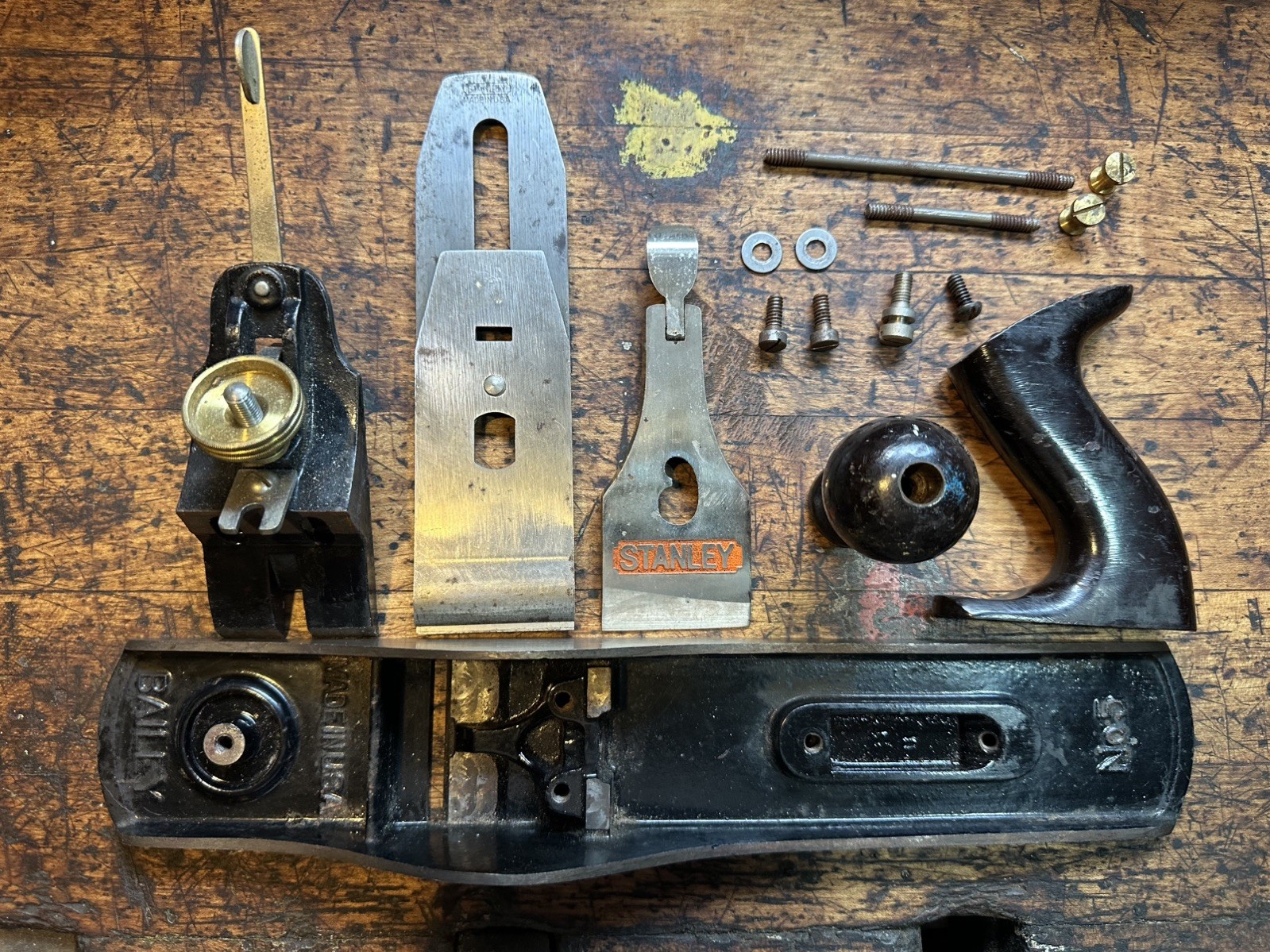 VINTAGE STANLEY BAILEY No. 5 TYPE 19 1948-61 SMOOTH PLANE – MADE IN USA