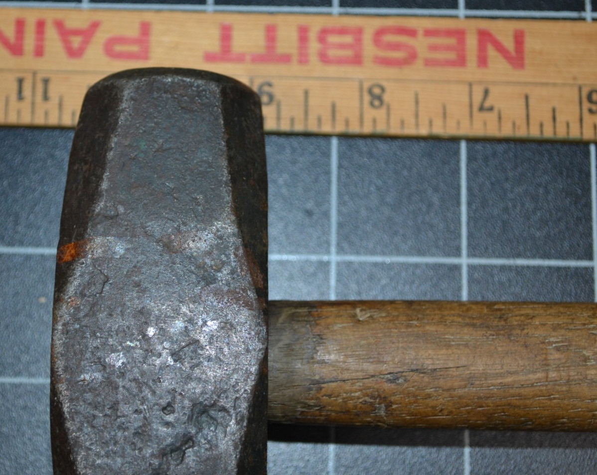 HUBBARD – 3# – HAND DRILLING HAMMER – ALL ORIGINAL