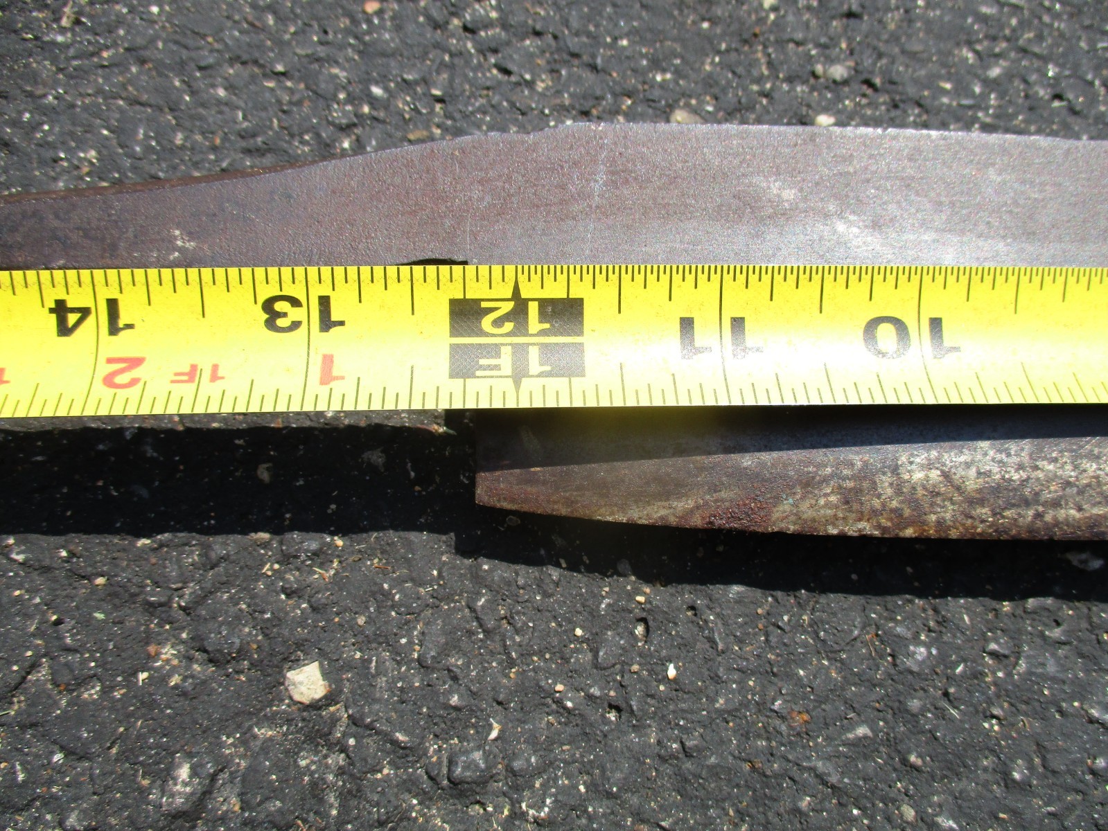 DR Barton Draw Knife 12″ Blade 22″ Oal (Needs Handle) Restoration project