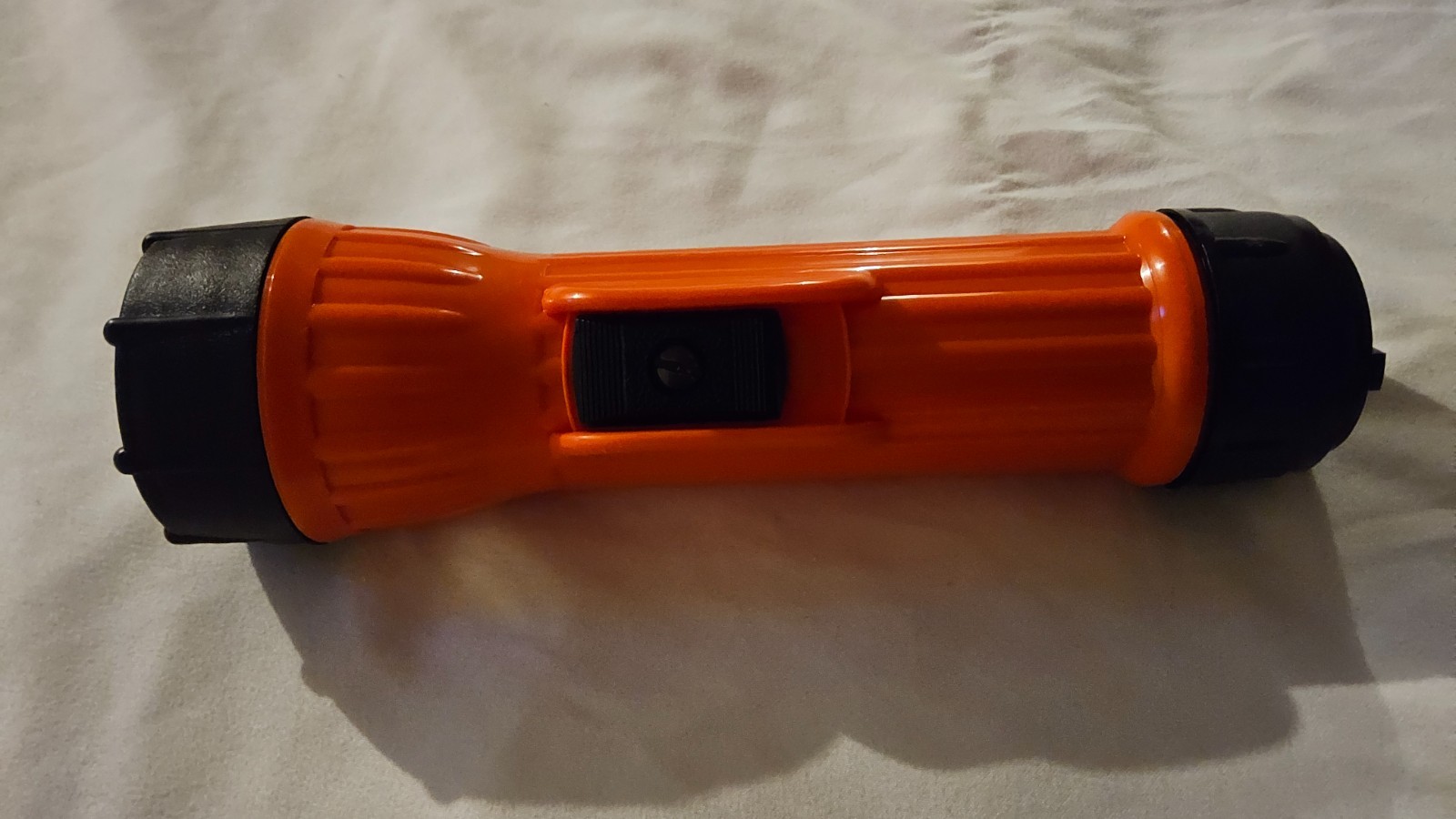 Vintage Bright Star 2117 Orange Flashlight