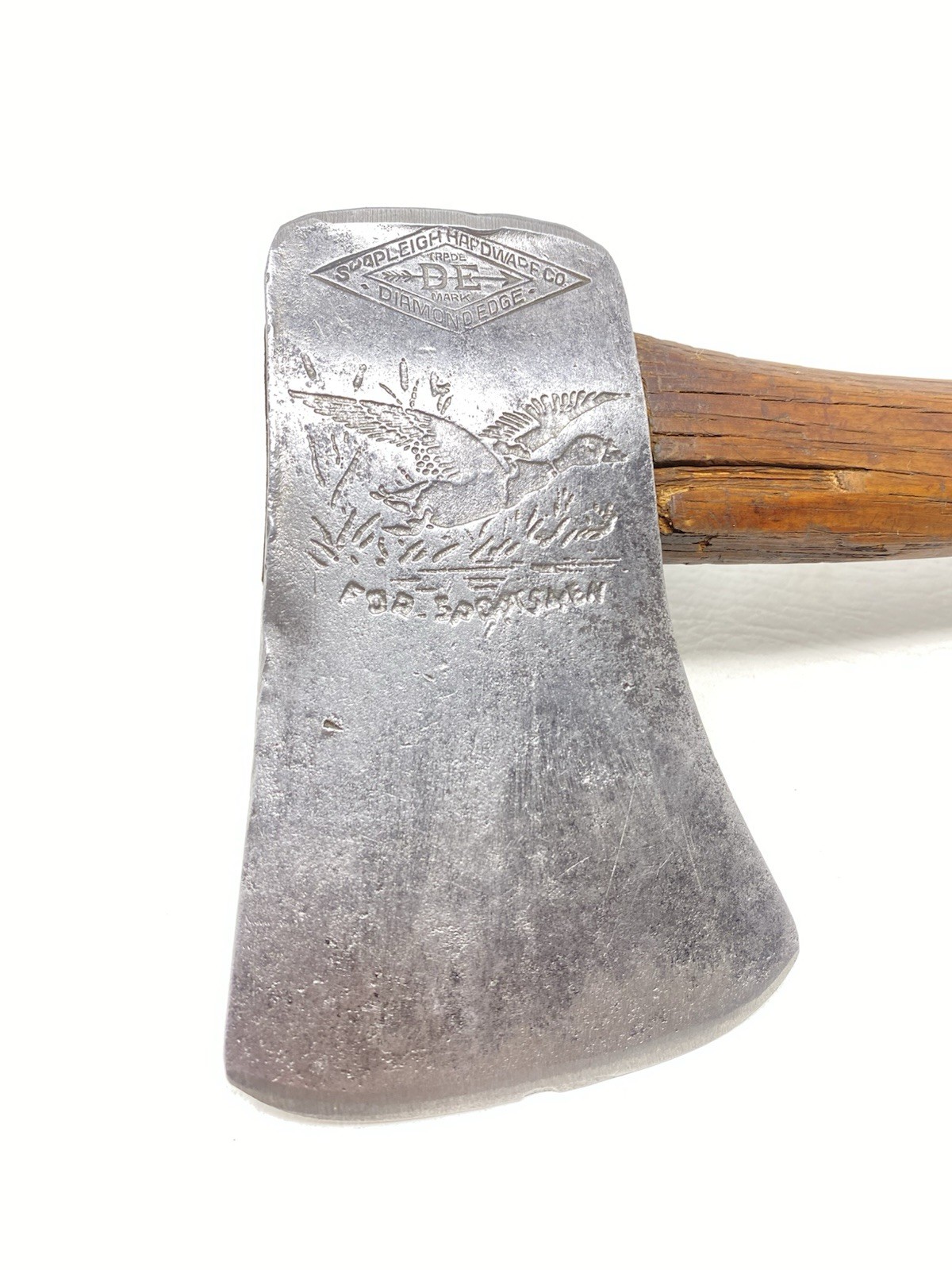 Shapleigh Hardware Diamond Edge For Sportsmen Hatchet Axe Duck Embossed Logo