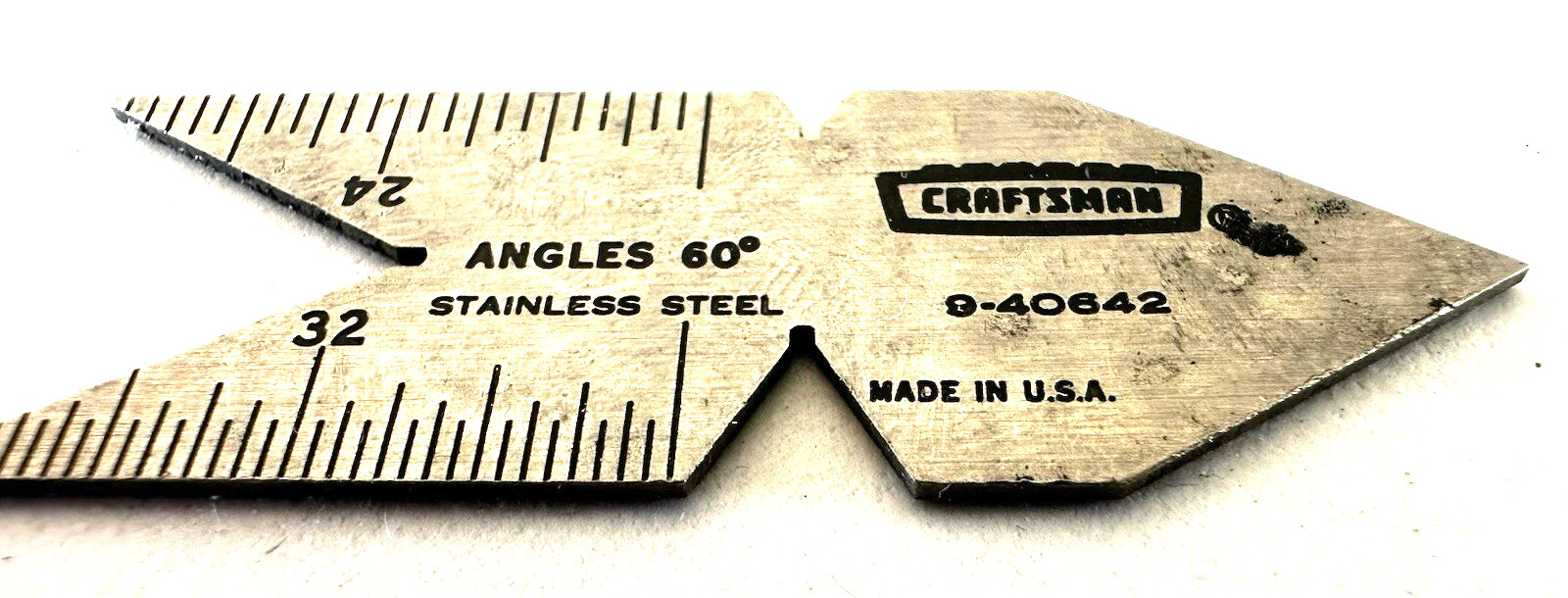 Vintage CRAFTSMAN CENTER GAUGE 2 1/4″ LENGTH 9-40642 60 Degree Angle – USA