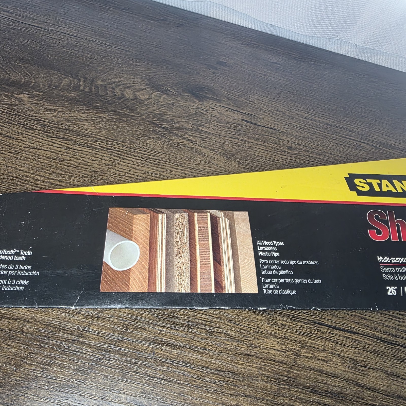 STANLEY Hand Saw Fine Finish Sharptooth 11-TPI 26-Inch (20-065) USA Wood Handle