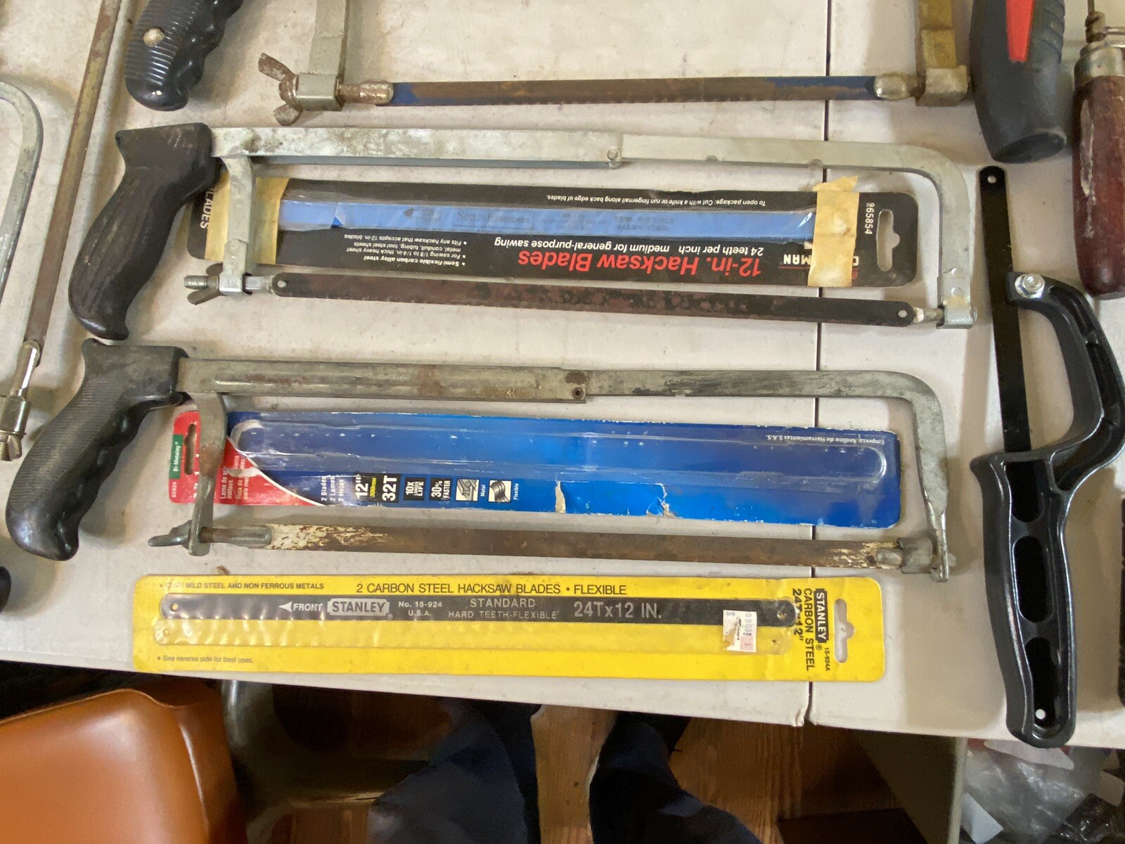 HUGE Vintage coping hack wood drywall hand Saw blades Mixed Lot Tools 1E10