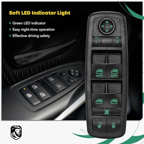 Master Power Window Switch Driver Side Replacement for 2009-2012 Dodge Ram