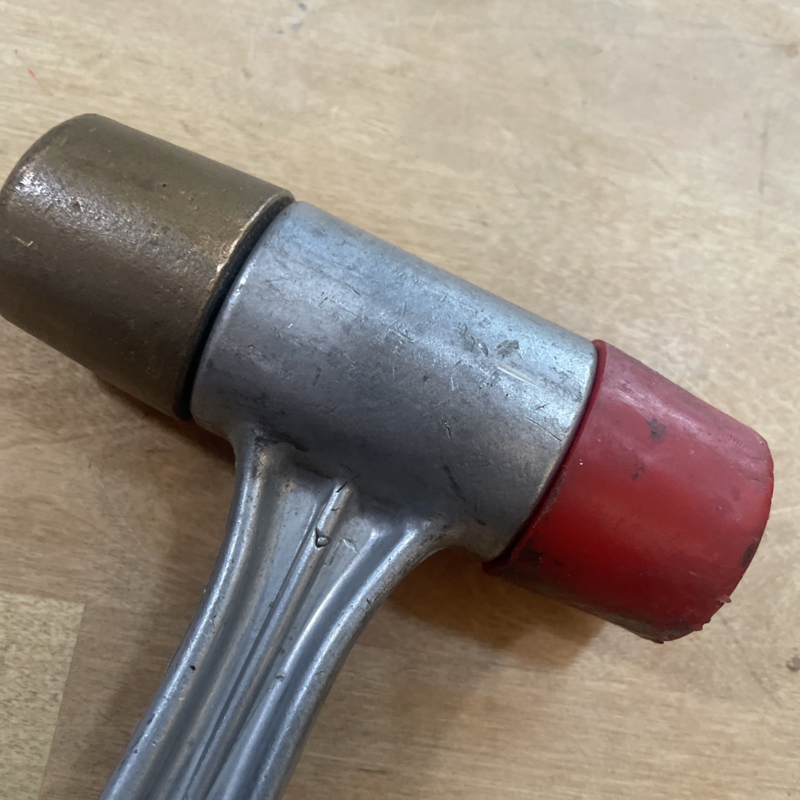 Vintage Safe-T-Grip No. 15 Hammer Ft Worth TX Non Sparking Soft Face
