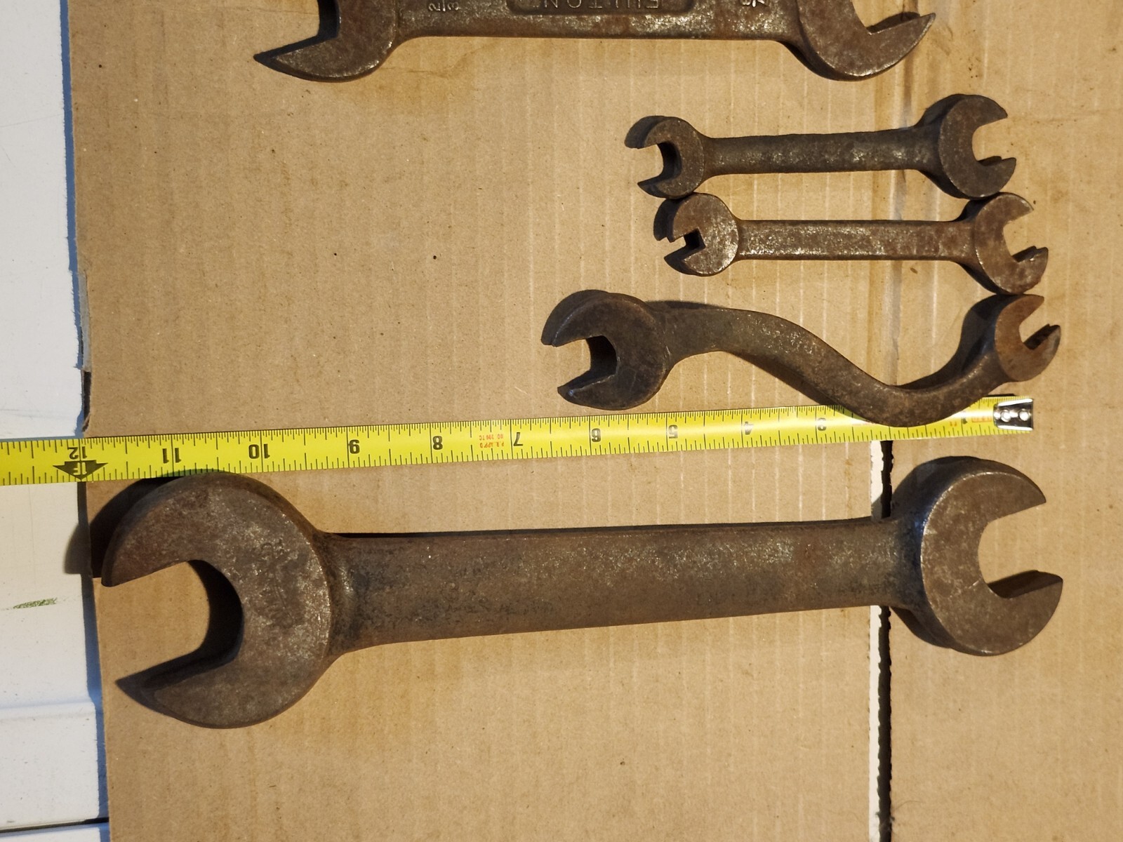 Lot 11 Vintage Open End Wrenches Controlled Steel Fulton Craftsman & Unbranded