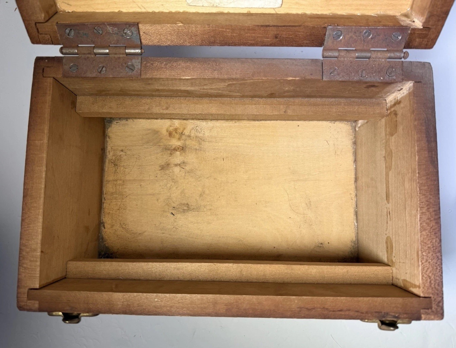 Antique Wooden Jewelry Repair Chest – Vintage Craftsman Tool Box
