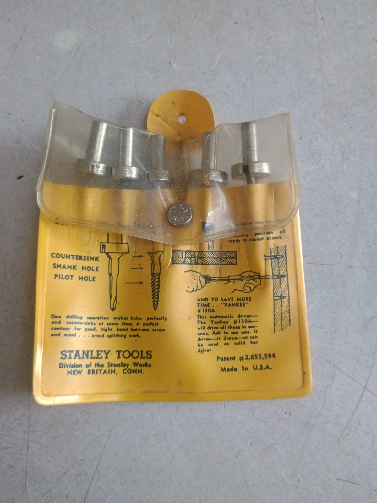Vintage Stanley 1525A Screw-Mate 5 Piece Set Clean Nice Set!