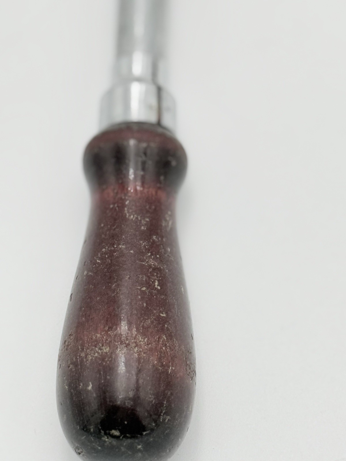 Vtg MILLER FALLS No. 610A Wood Handle Hand Push Drill Ratchet Screwdriver
