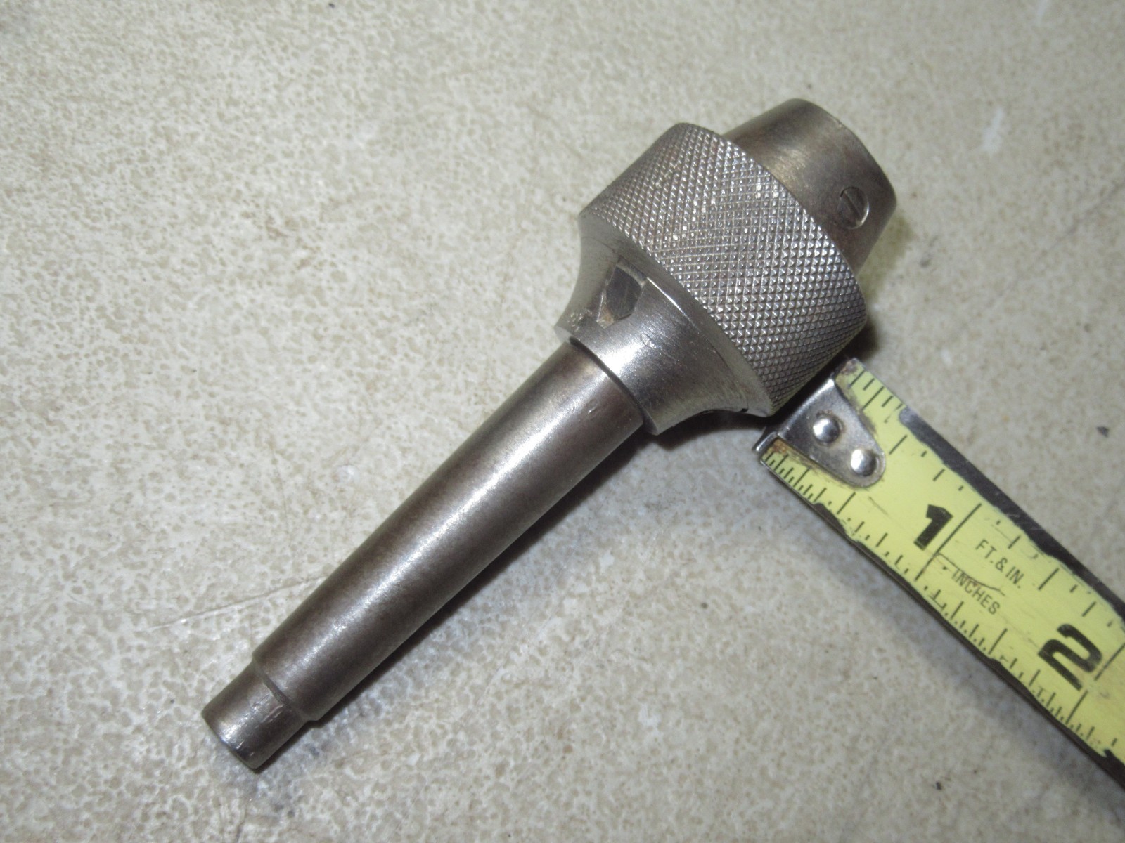 Vintage Skinner lathe tailstock Chuck Pat. June 16, 91 small No. 11 hollow taper