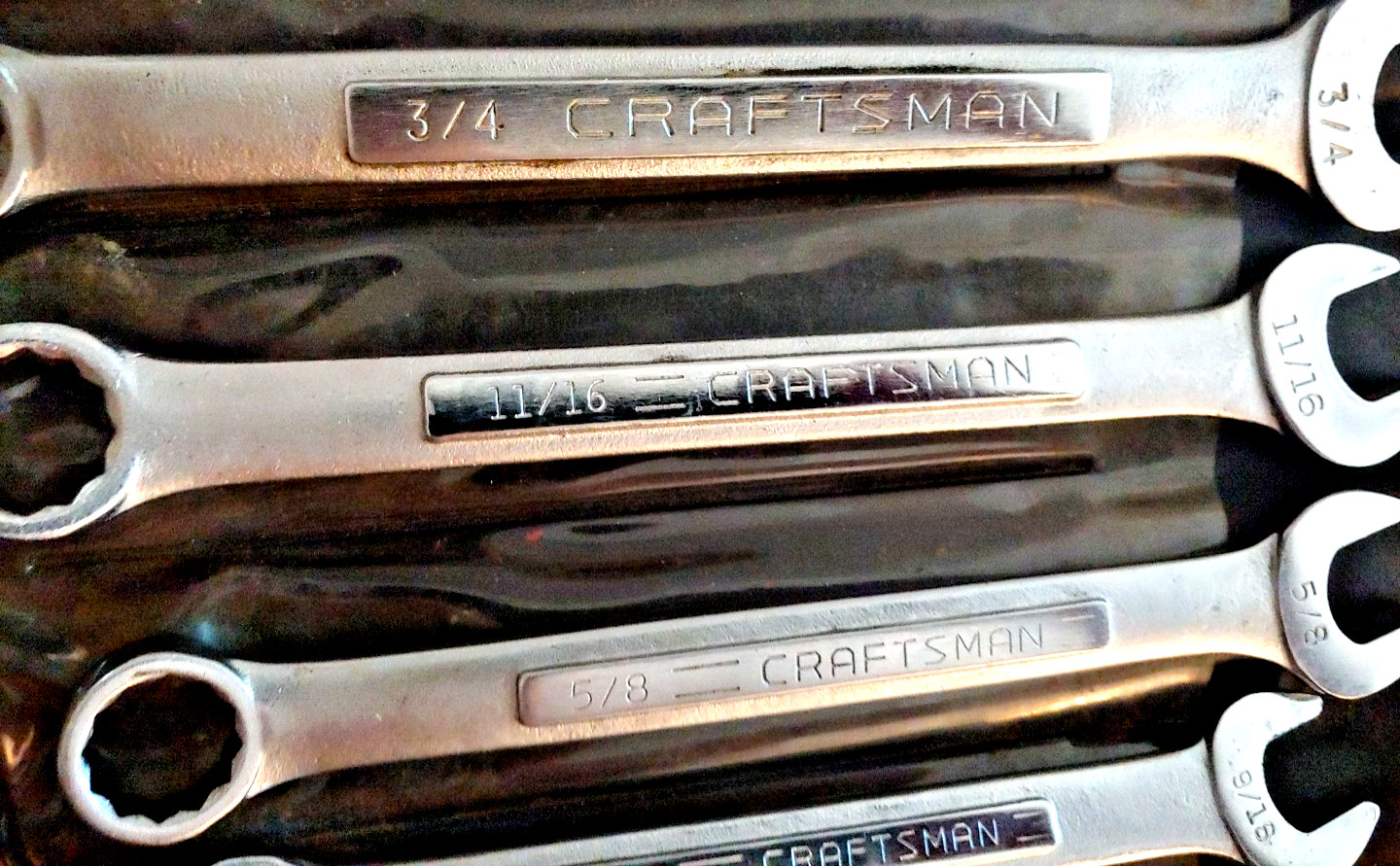 Craftsman Combination Wrench set Complete 44964 14-Pcs. 12-pt. V – VV w/case USA