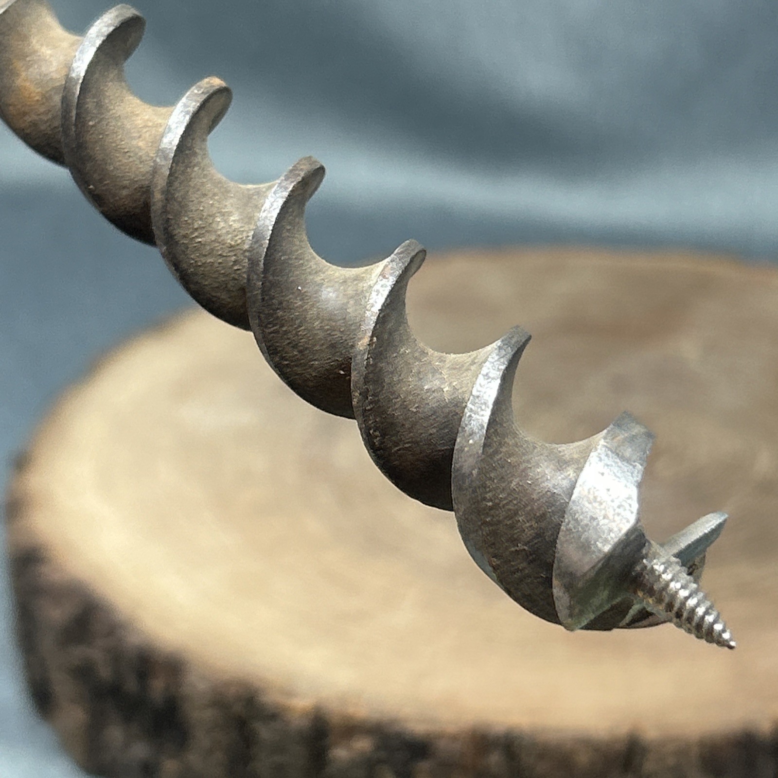 Antique Russell Jennings Cast Steel No 13 Auger Bit 13/16″ Woodworking Tool
