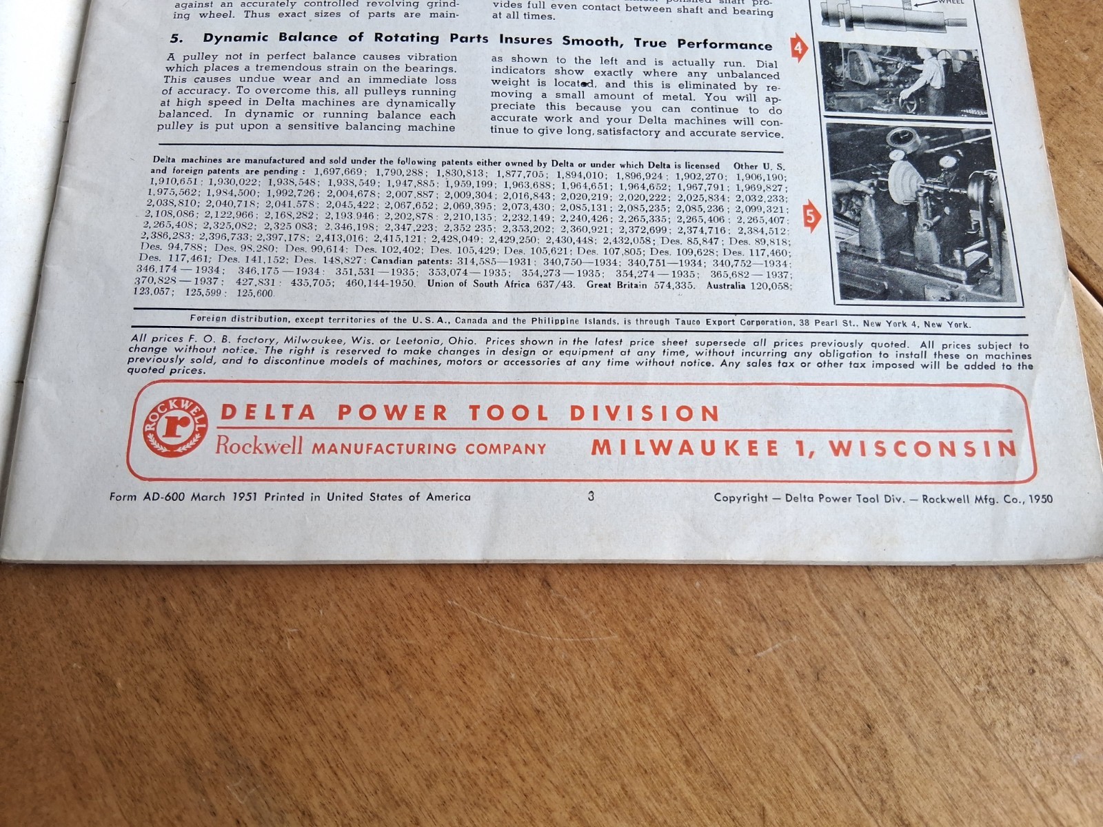 Vintage 1951 DELTA MILWAUKEE Industrial Machine Tools Catalog VNC CLEAN
