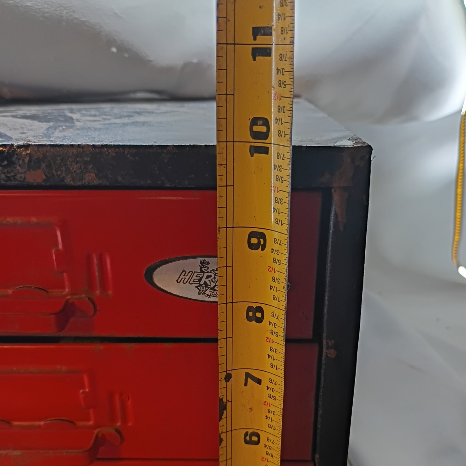 Vintage 4 Drawer Metal Tool Cabinet Small Parts Storage. Used for Fly Fishing