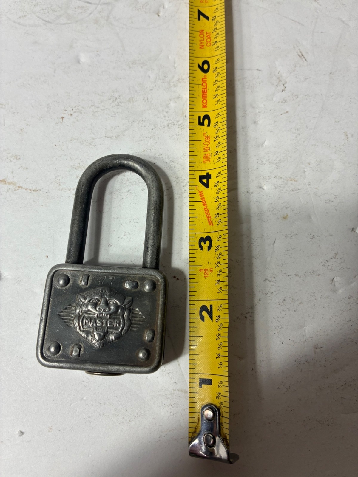 VINTAGE MASTER LOCK CO. No. 77 LION HEAD PADLOCK. No key