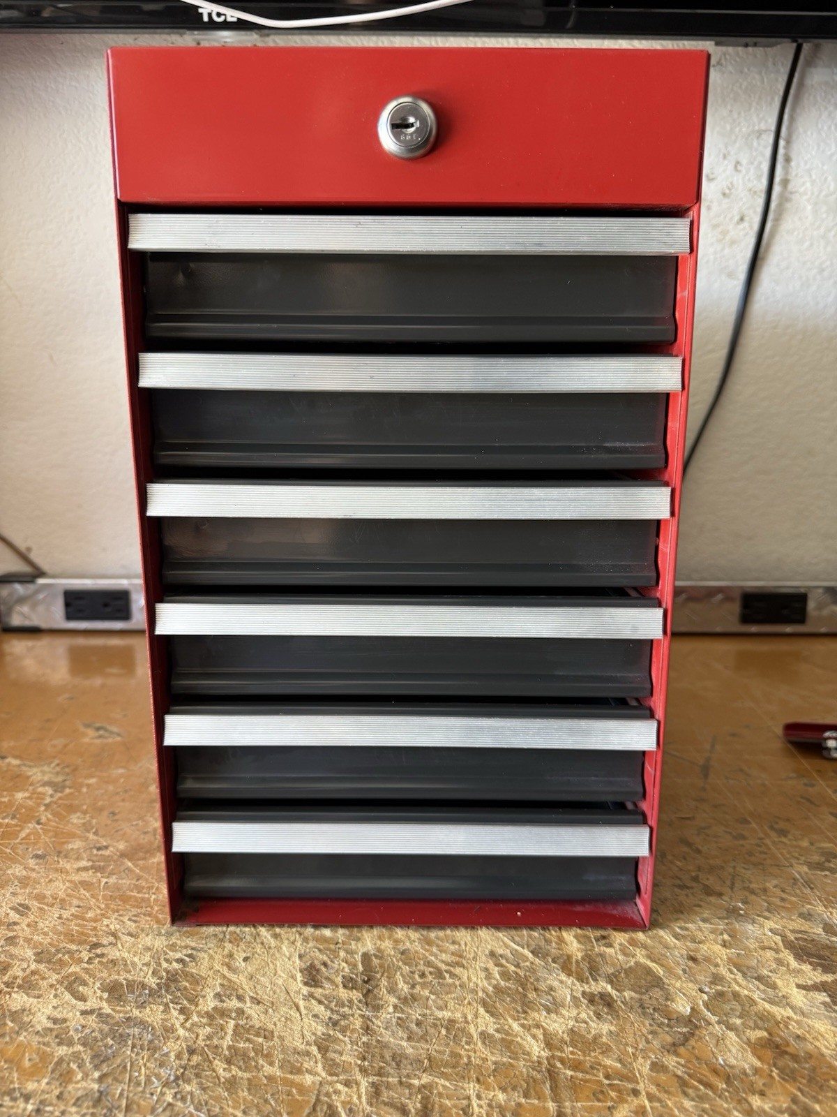 Vintage Sears Craftsman 65203 6 Drawer Sidekick Tool Caddy Red