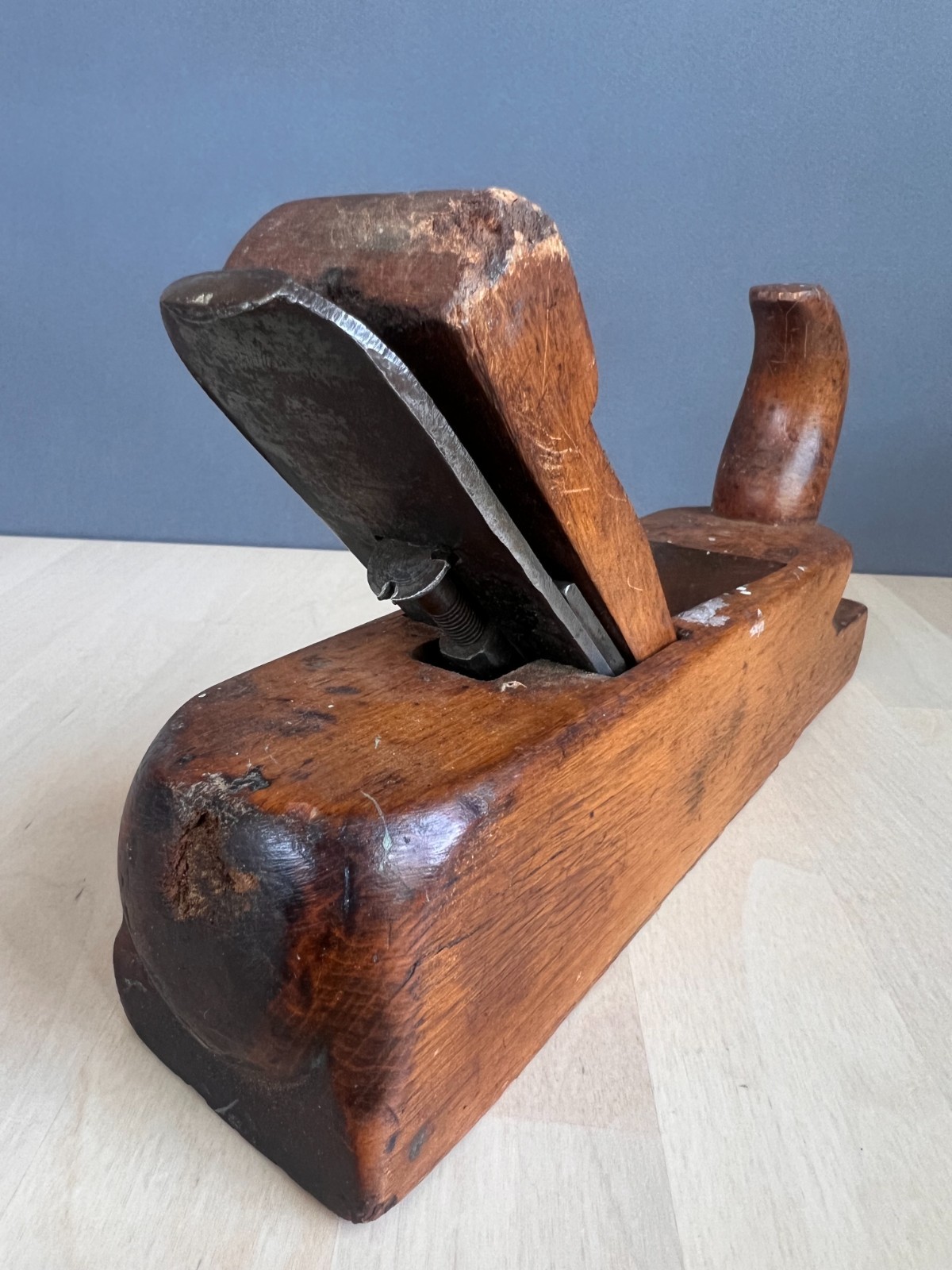 Antique Joh. Weiss & Sohn Vienna Wooden Jack Plane 11-3/4″ Austrian Wood Plane