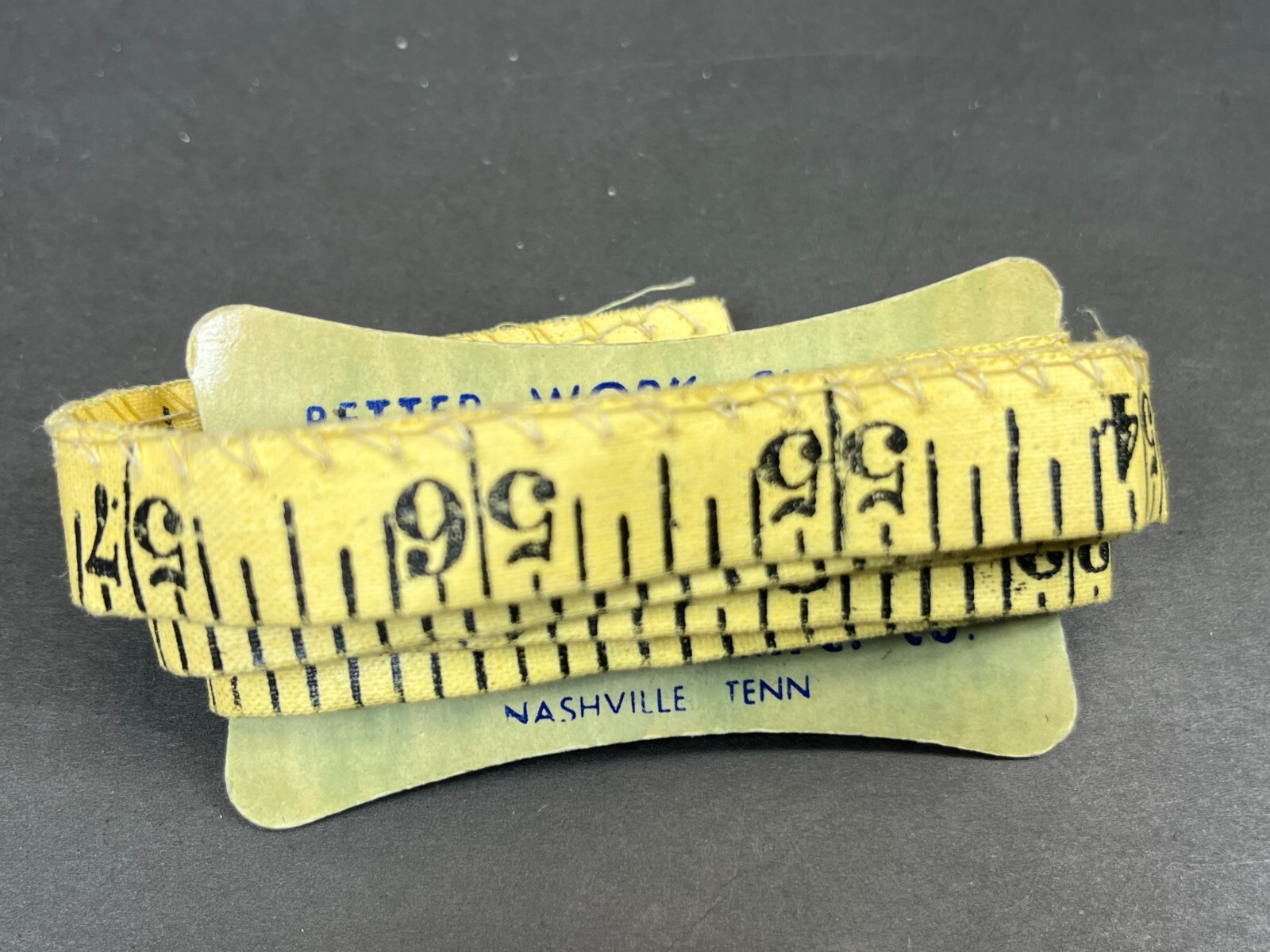 Washington MFG Advertising Cloth Fabric Tape Meaasure Nashville TN Antique Vtg