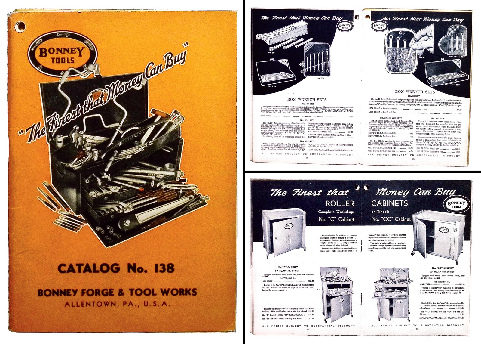Orig. Bonney Forge & Tool Works 1938 Catalogue of Mechanics Tools – mjdtoolparts