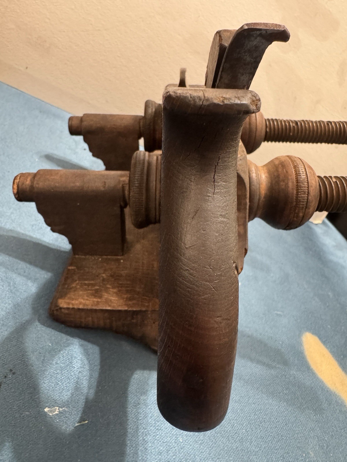 Awesome!! Ohio Tool Co. Antique Original Wooden Plow Plane w/ Iron Blade Ca 1870