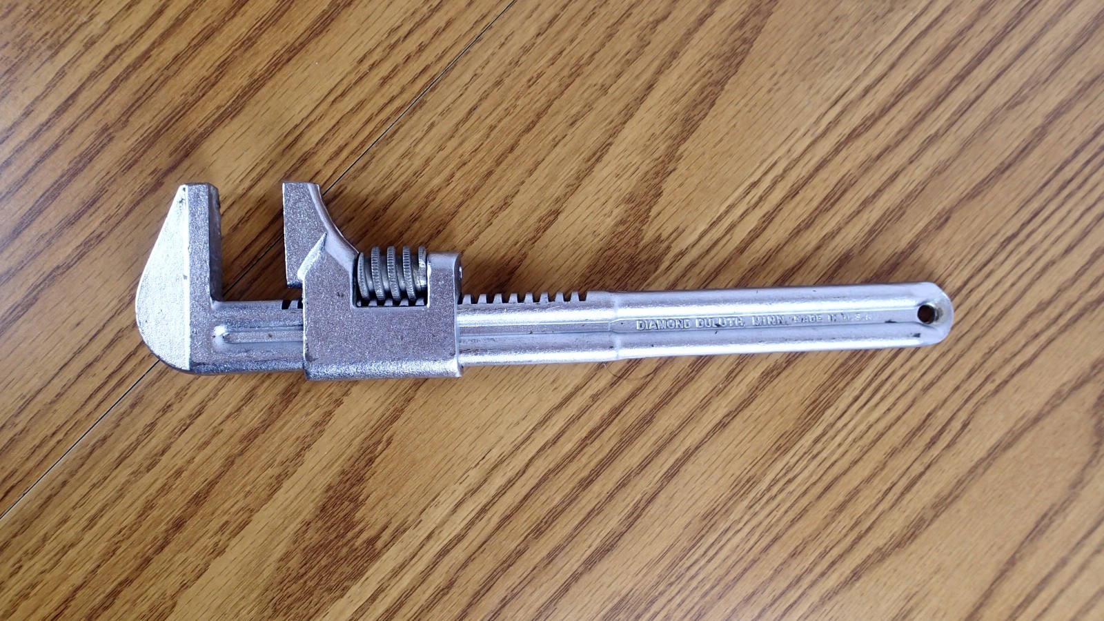 Vintage Diamond Tool Horseshoe 11″ Adjustable Monkey Wrench Duluth USA