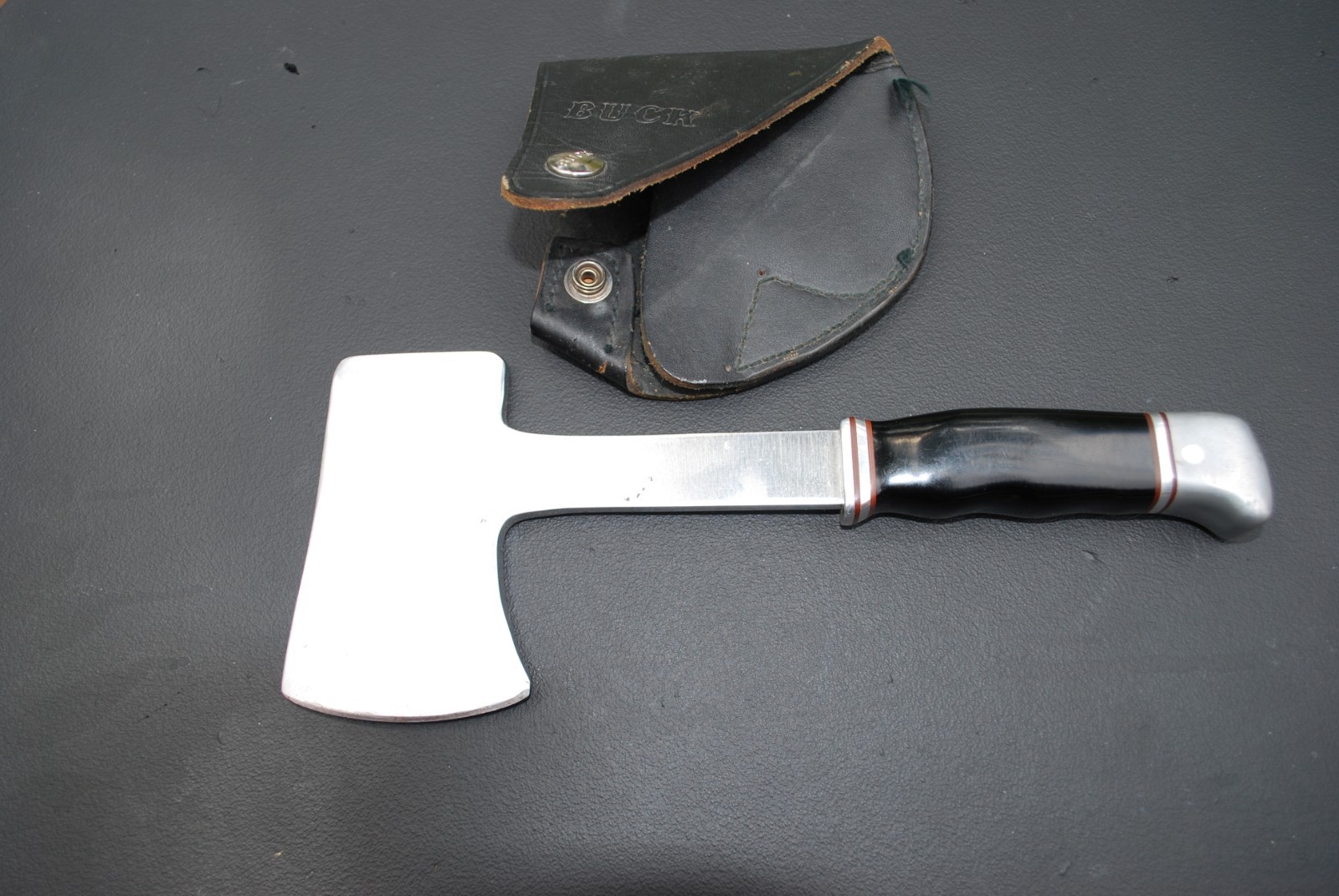 Buck Vintage Original Hatchet / Axe with Leather Sheath One Liner 1961-1967
