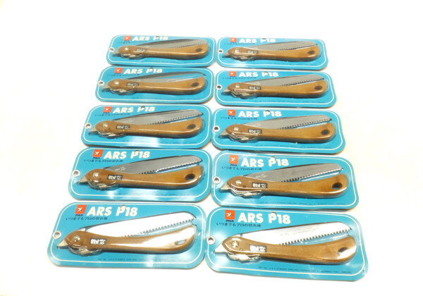 Japanese Folding Saw Carpentry Pull Blade Tool Nokogiri アルス 180mm Unused 10set