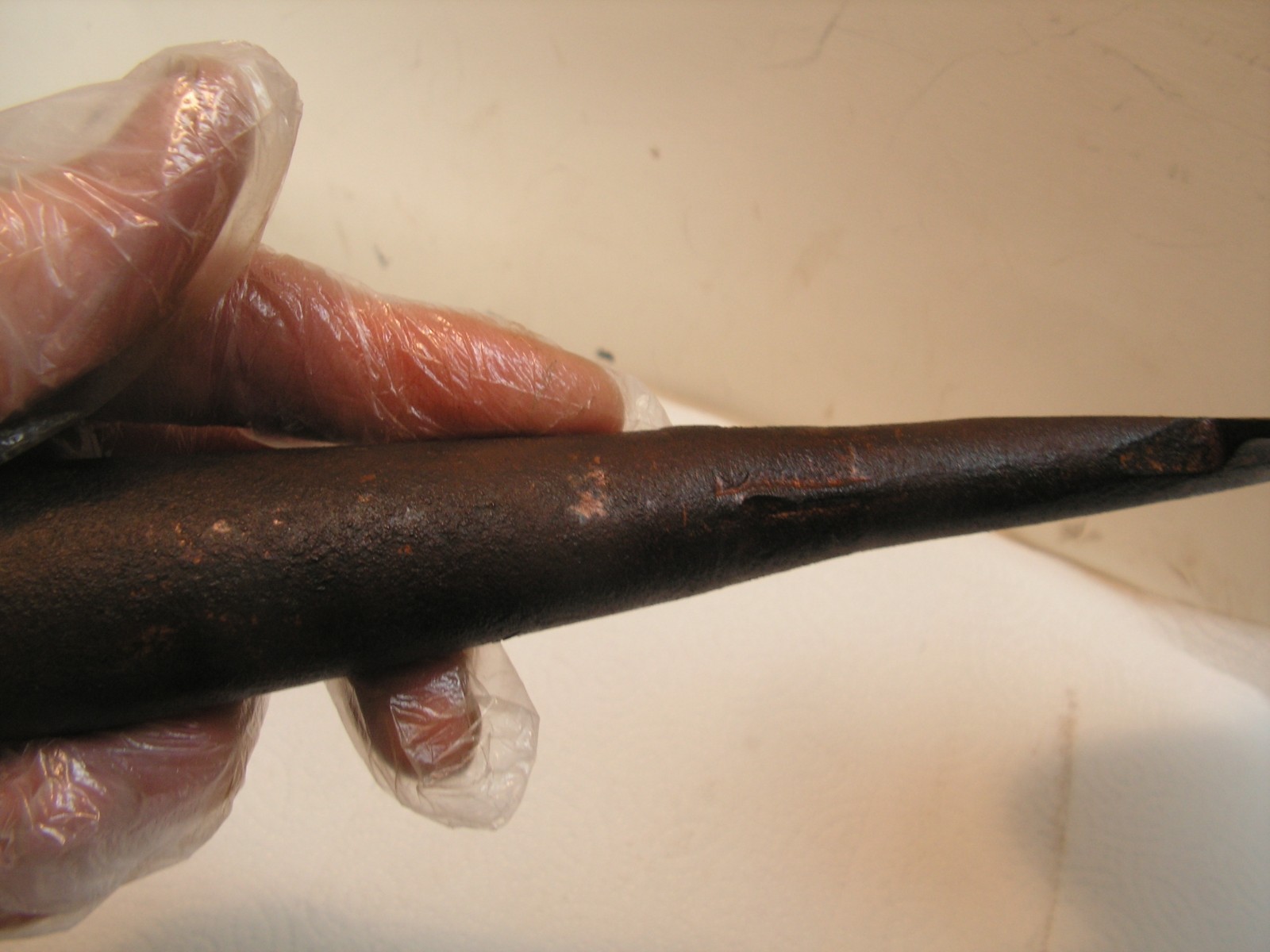 Vintage Rare Old Scraper 6 7/8″ X 5 1/4″ Tool Head 12 5/8″ Long 1 1/8″ inside ho