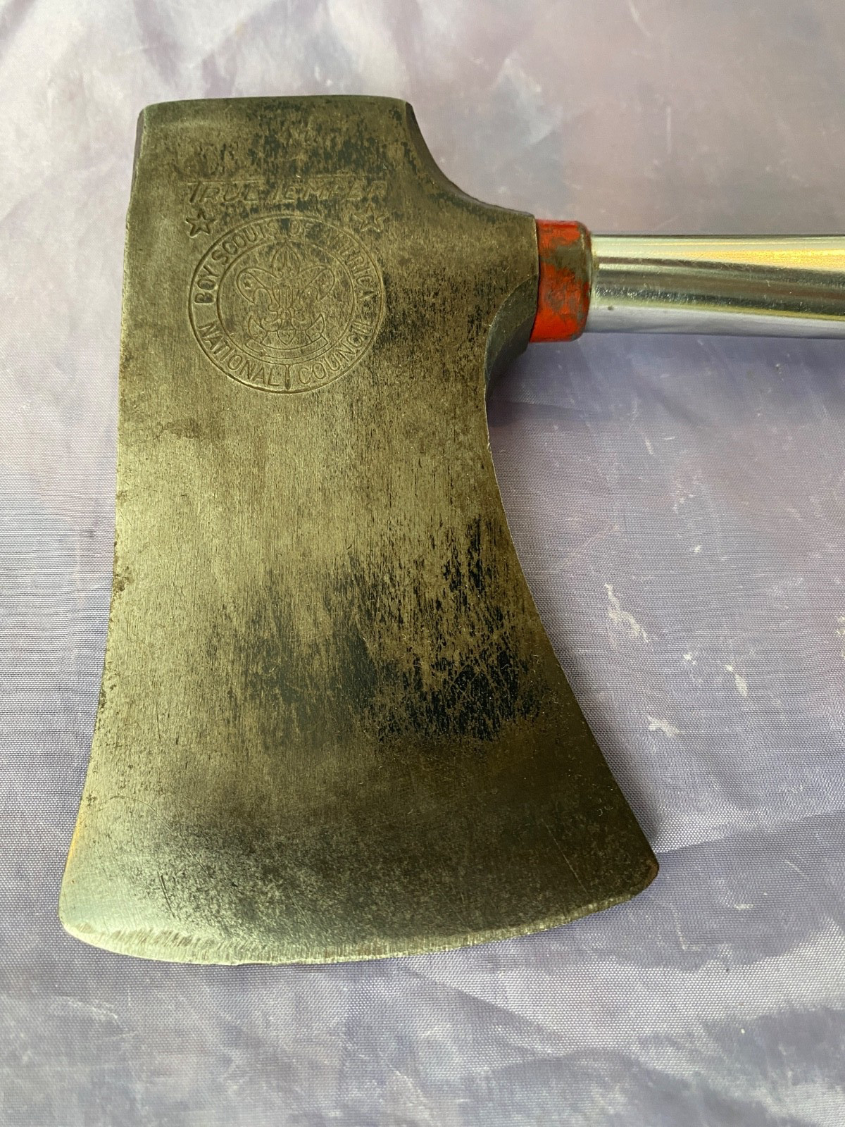 VINTAGE TRUE TEMPER BOY SCOUT HATCHET NATIONAL COUNCIL W SHEATH MADE IN USA