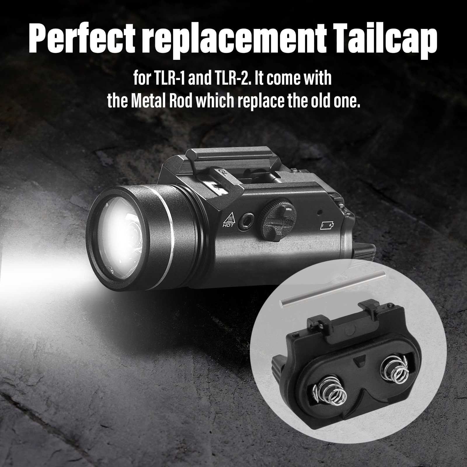 Trdzi TLR1 HL Battery Door Replacement for Streamlight and TLR2…