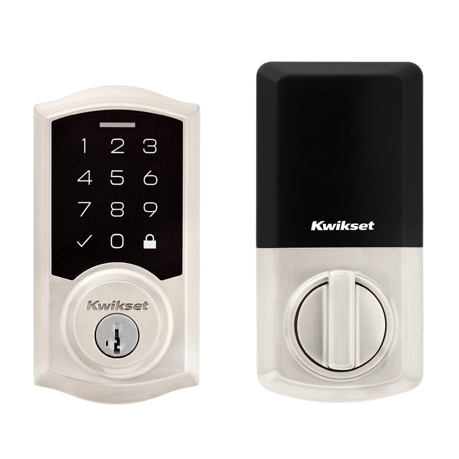 Kwikset SmartCode 270 Keyless Entry Electronic Touchpad Deadbolt Satin Nickel