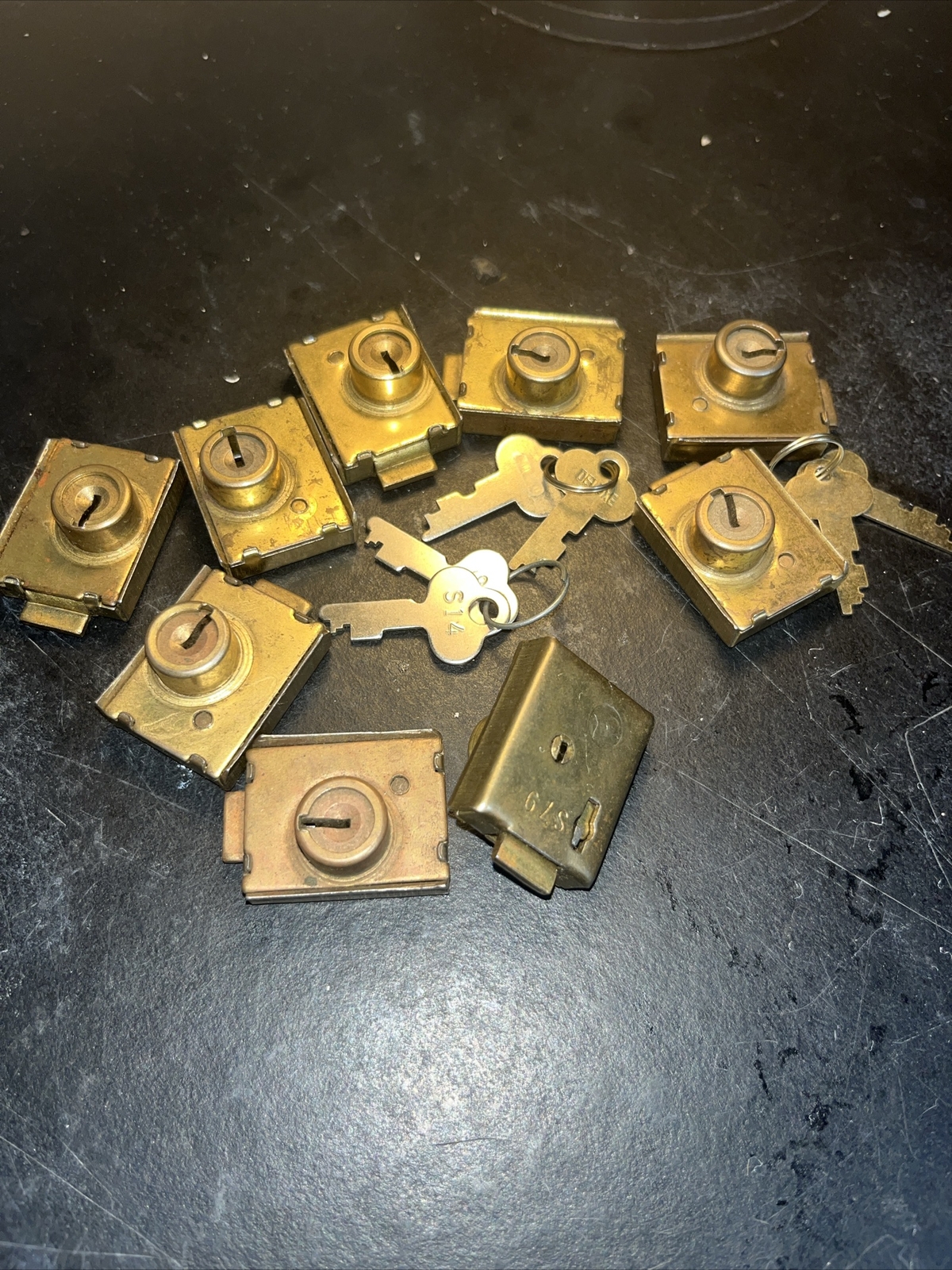 Lot Of 9 Keil Letter Box Cabinet Locks Without Keys New Older Stock USA Made