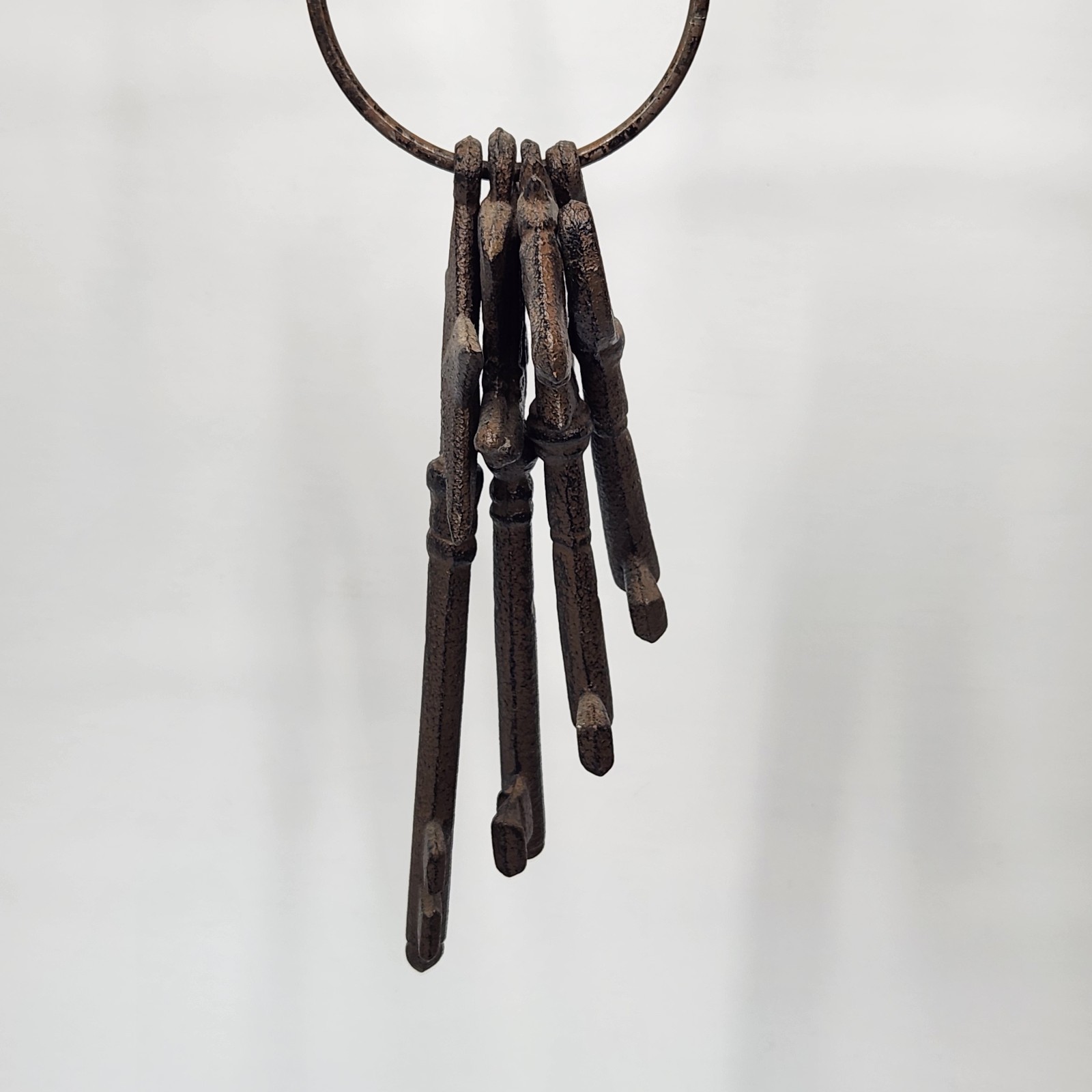 VTG Cast Iron Skeleton Keys Jail House Western Cowboy Decor Cabincore Farmhouse