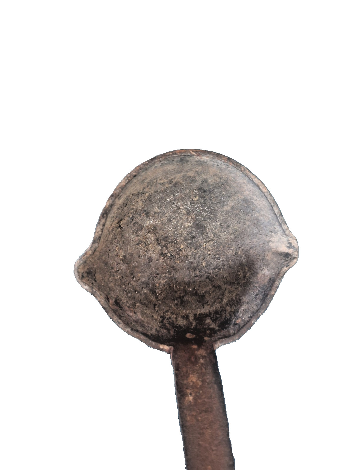 Antique Cast Iron Smelting Ladle Double Spout Lead Melting Blacksmith Tool 18.5