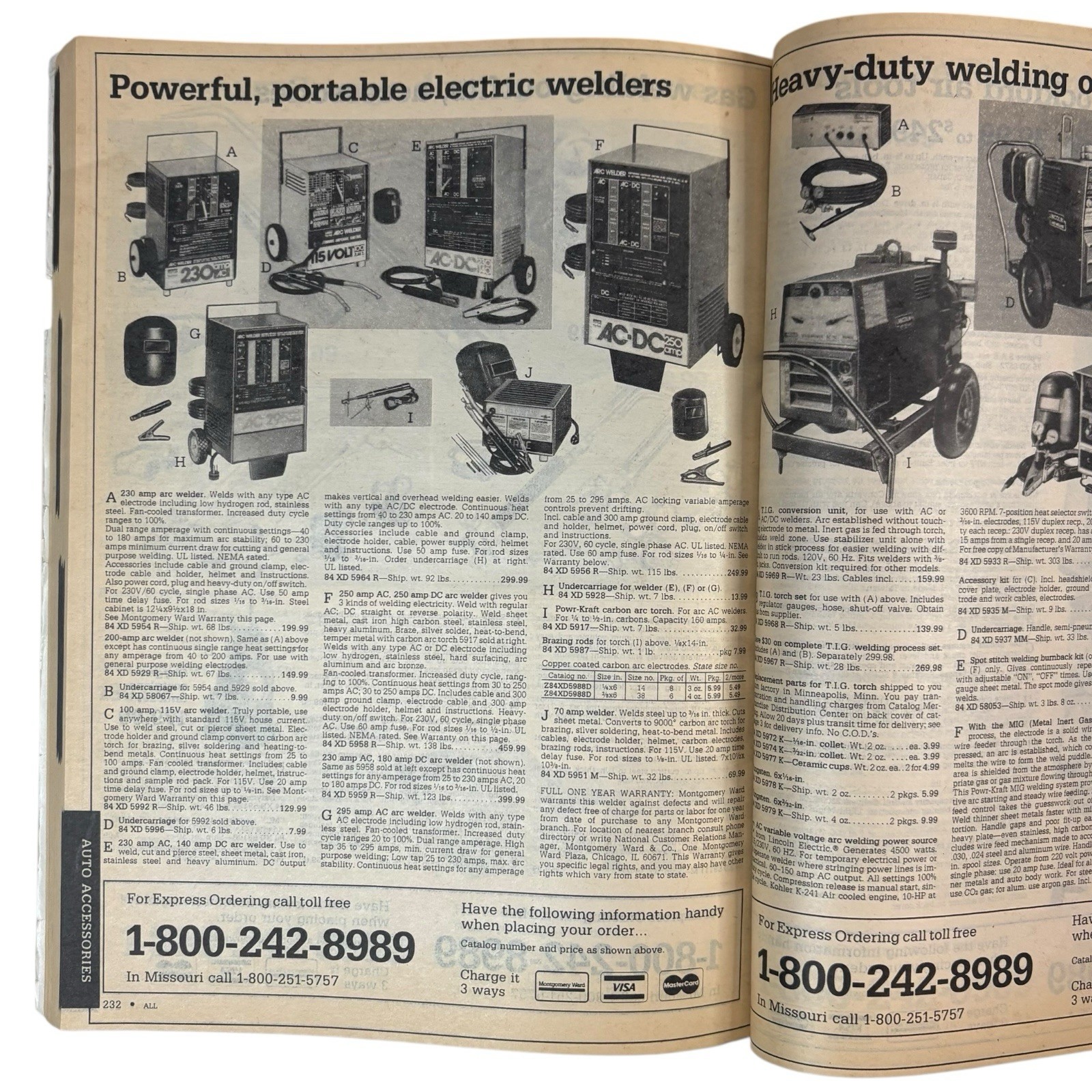 VTG 1984 Montgomery Ward Auto Express Catalog Softcover Magazine Car Mechanic