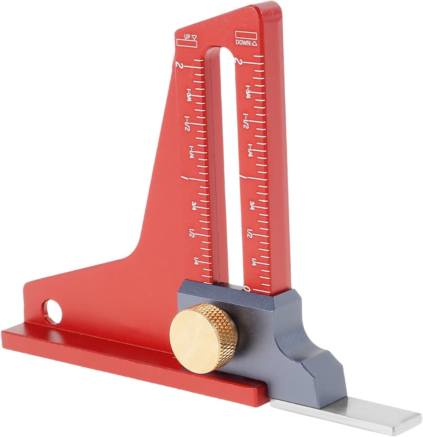 Durable Table Saw Measuring Ruler Depth Gauge W/Laser Scale & Height