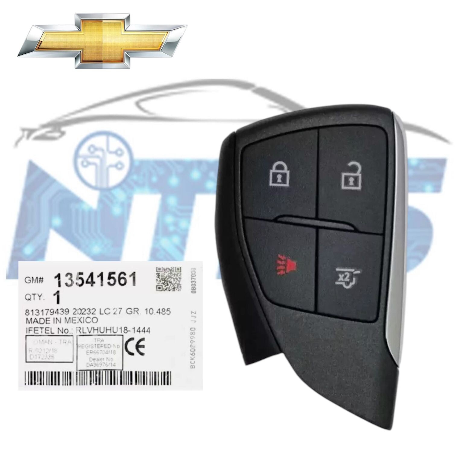 2021 – 2022 NEW Chevrolet Suburban Smart Proximity Key 4B FCC: YG0G21TB2/ PN: 1